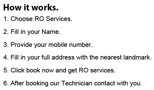 RO service in Karnataka booking system